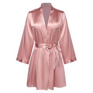 Vintage Victoria's Secret Pink Kimono Robe One Size
